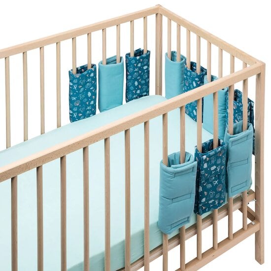 Seaside Romance Tour de lit modulable Bleu  de Little Band