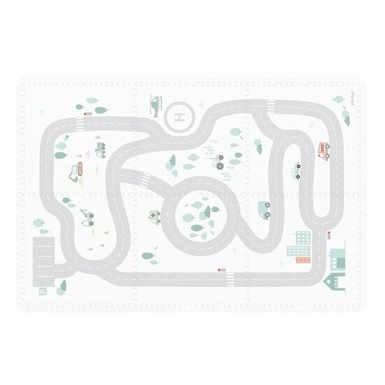 Tapis de jeu Puzzle 2-en-1 EEVA Route  de Play & Go