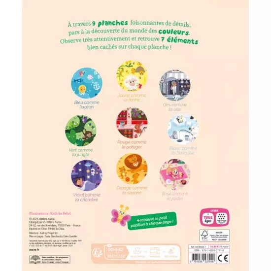 Cherche et Trouve des tout-petits Les Couleurs  de AUZOU Cherche et Trouve des tout-petits Les Couleurs  de AUZOU