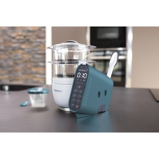 + effet alu brossé Babymoov BABYMOOV Coque robot culinaire Nutribaby 