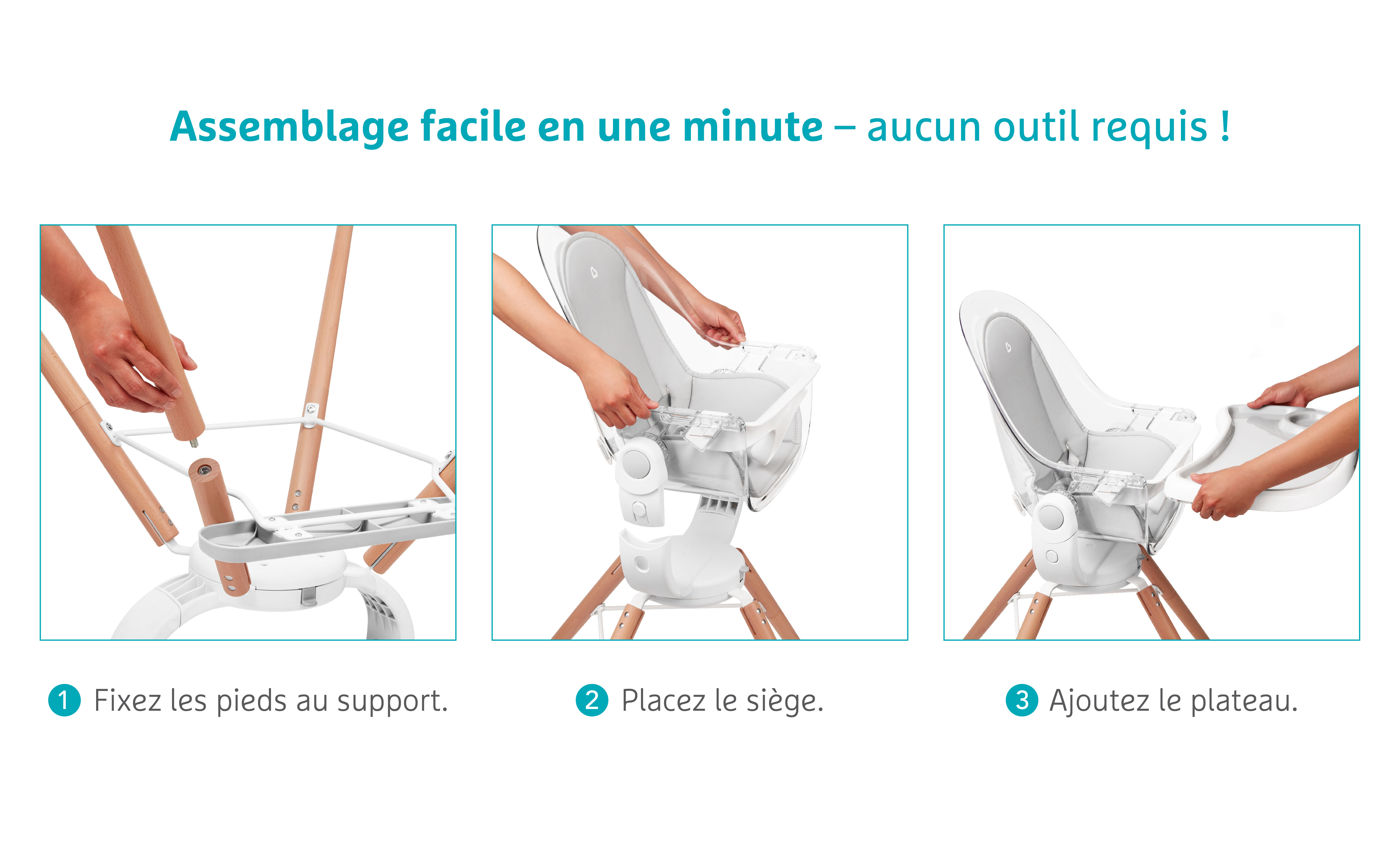 Chaise haute pivotante 360° Cloud de Munchkin, Chaises hautes réglables