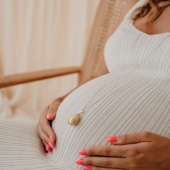 Bola de Grossesse Goutte + cordon Plaqué or  de Babylonia