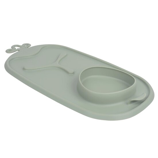 Set de table avec assiette et bol Roll & Go Sauge  de B.Box Set de table avec assiette et bol Roll & Go Sauge  de B.Box