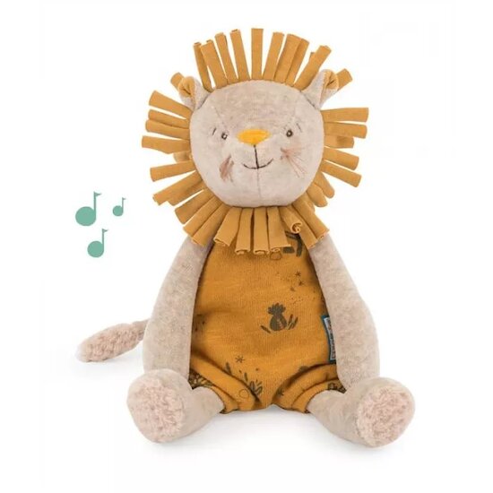 Sous mon Baobab Peluche musicale Paprika le lion  de Moulin Roty Sous mon Baobab Peluche musicale Paprika le lion  de Moulin Roty