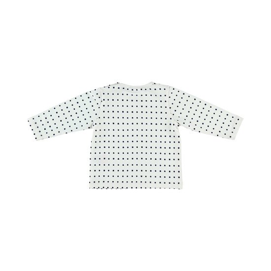 T-shirt manches longues coton bio collection Cocon Fille Hiver Ecru 12 mois de Noukies