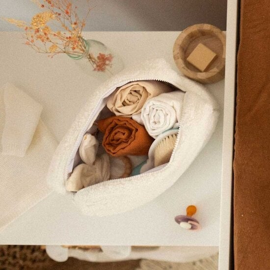 Wooly Trousse de toilette Écru  de Trois Kilos Sept