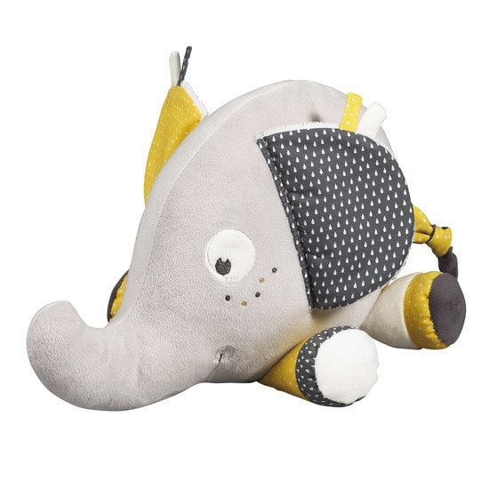 Babyfan doudou Gris Grand modèle de Sauthon Baby's Sweet Home