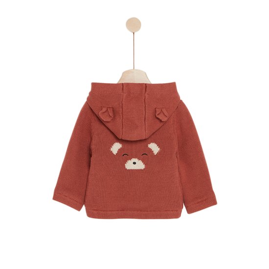 Milk Caramel Cardigan tricot Marron  de Marèse Milk Caramel Cardigan tricot Marron  de Marèse