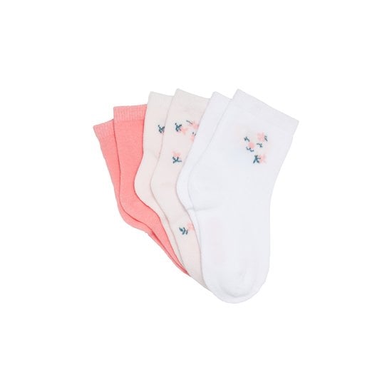 Mes Essentiels Lot 3 Paires de Chaussettes Fleur  de P'tit bisou