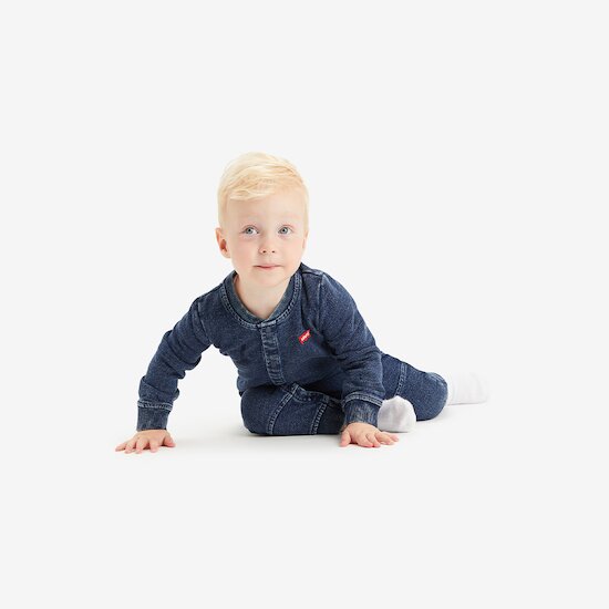 Combinaison Denim Bleu Levi s Kids Combinaisons Garcon Aubert