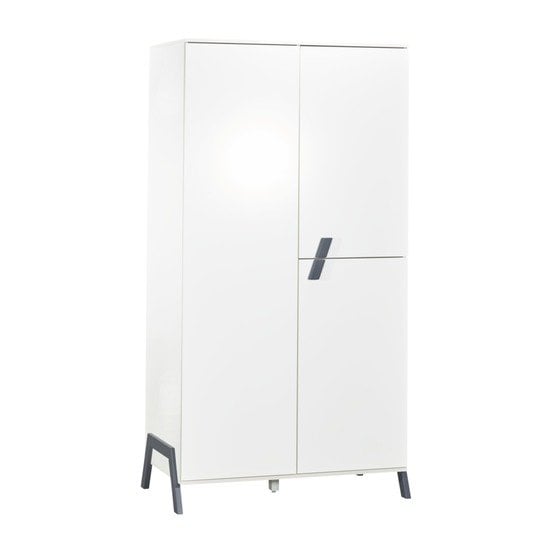Graphic armoire 3 portes Blanc  de Sauthon Baby's Sweet Home