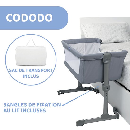 Berceau cododo Next2Me essential Stone  de Chicco