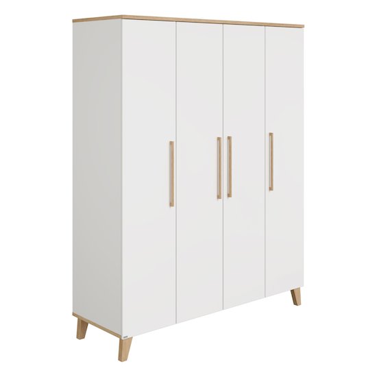 Oscar Armoire 4 portes Blanc  de Paidi