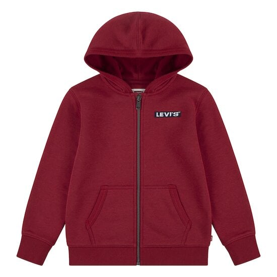 Sweat à capuche zippé Rouge  de Levi's Kids