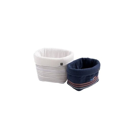 Baby Sailor Lot de 2 panières gigogne   de Sauthon Baby Déco