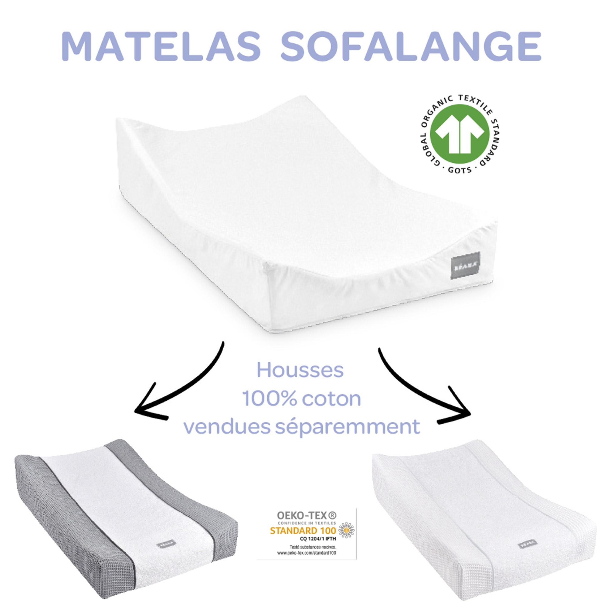 Matelas à langer Sofalange de Béaba, Matelas à langer : Aubert