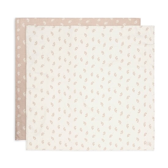 Lange Gaze de Coton Twig Rose Sauvage 115 x 115 cm de Jollein