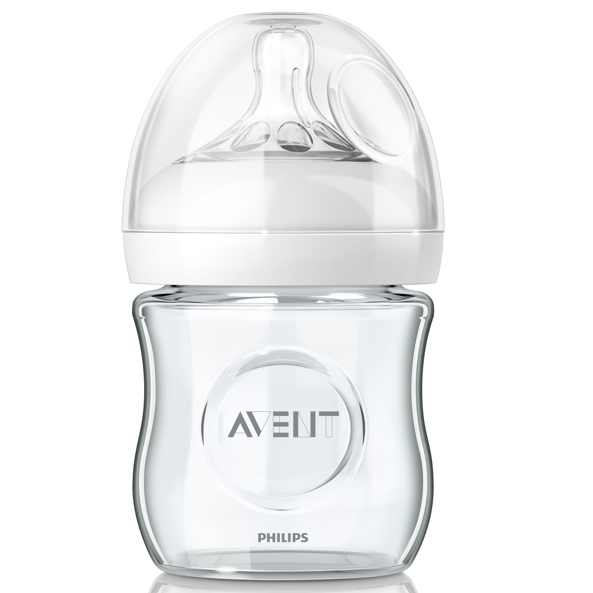 Biberon Natural en verre Transparent 120 ml Philips AVENT, Biberons verre Aubert