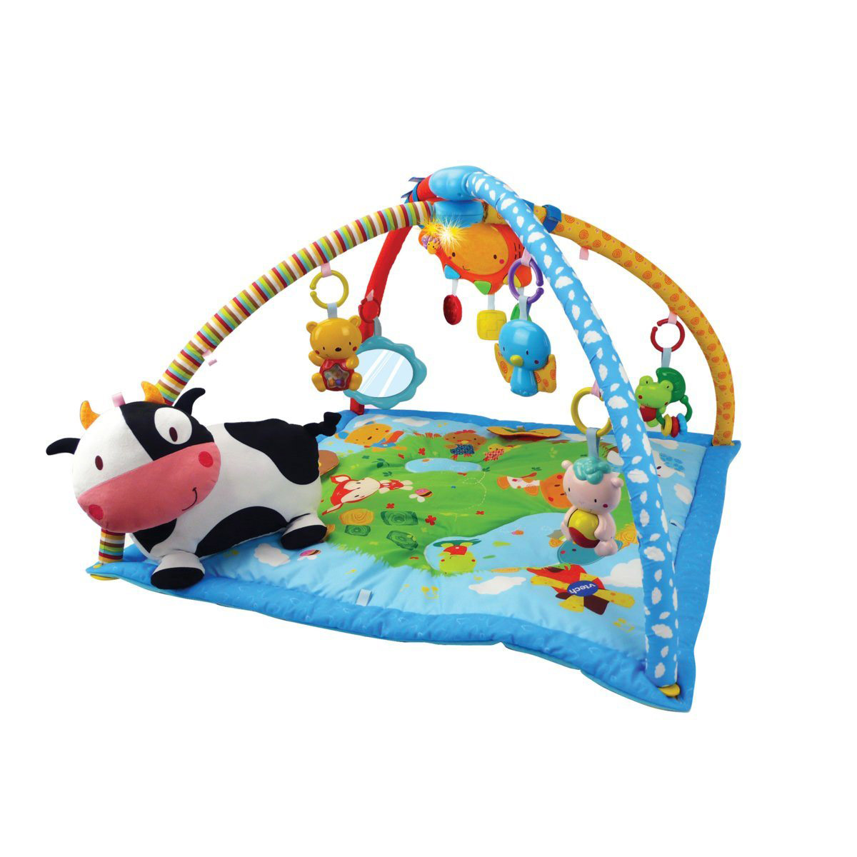 Lumi Tapis Des P Tits Copains Bleu De Vtech Tapis D Eveil Aubert