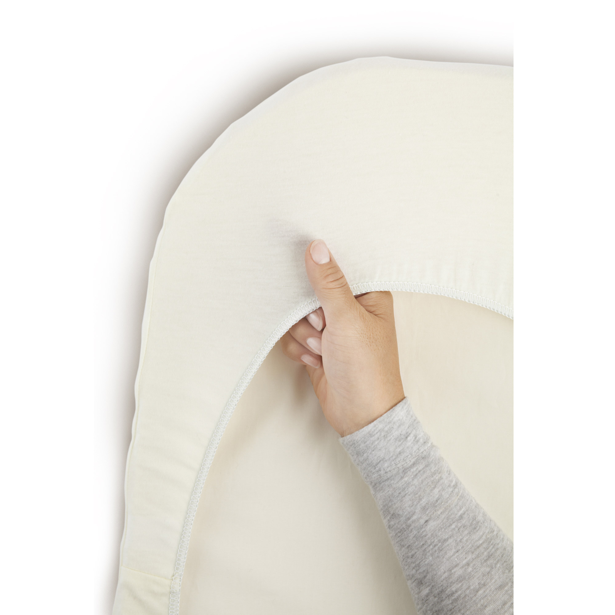 Drap housse pour berceau blanc Blanc BabyBjörn Aubert
