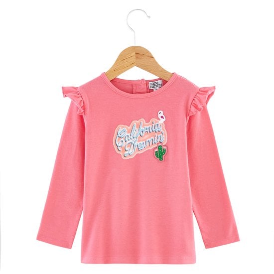 T-shirt manches longues collection California Dreamin Fille Rose  de Nano & nanette