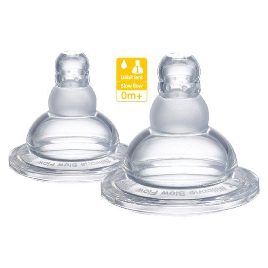 Lot 2 tétines Natural 2.0 débit variable 3 mois + de Philips AVENT, Philips  AVENT : Aubert