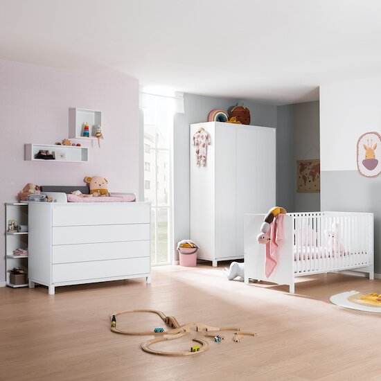 Olli Plan à langer Blanc Craie  de Paidi