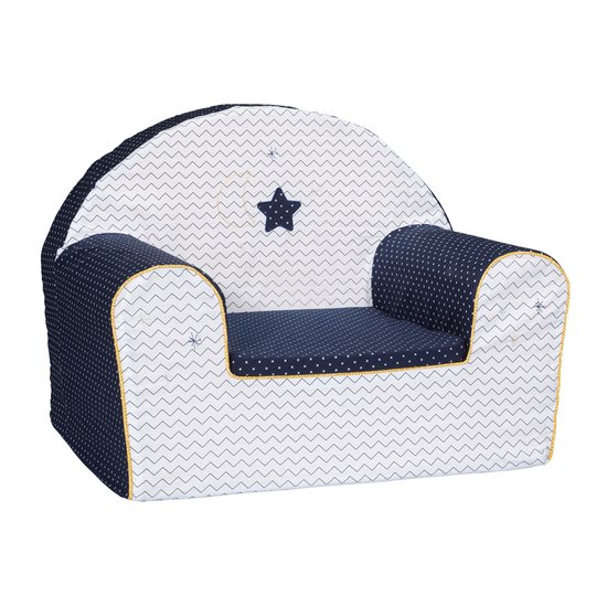 Hello Fauteuil Club  Blanc / Marine   de Sauthon Baby's Sweet Home