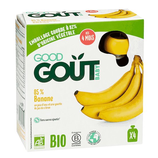 Gourde banane  4 x 85 g de Good Goût