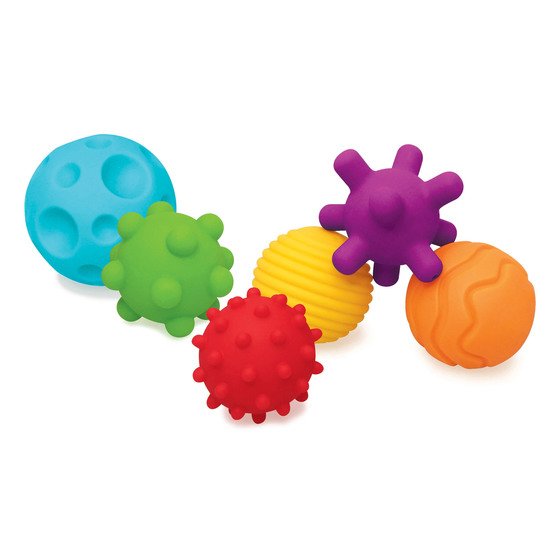 6 balles multisensorielles Multicolore  de Infantino