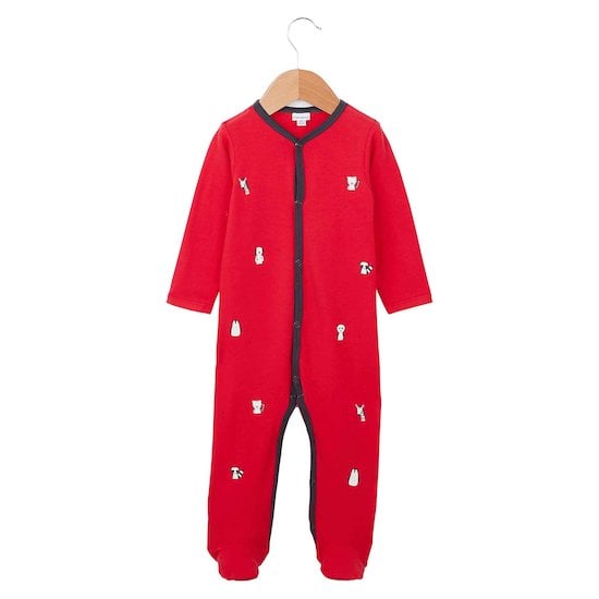 Pyjama bébé sans pieds patchwork en coton AVALANCHE/MULTICO