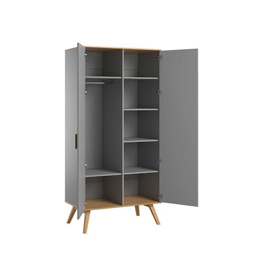 Nautis armoire 2 portes Gris  de Vox Nautis armoire 2 portes Gris  de Vox